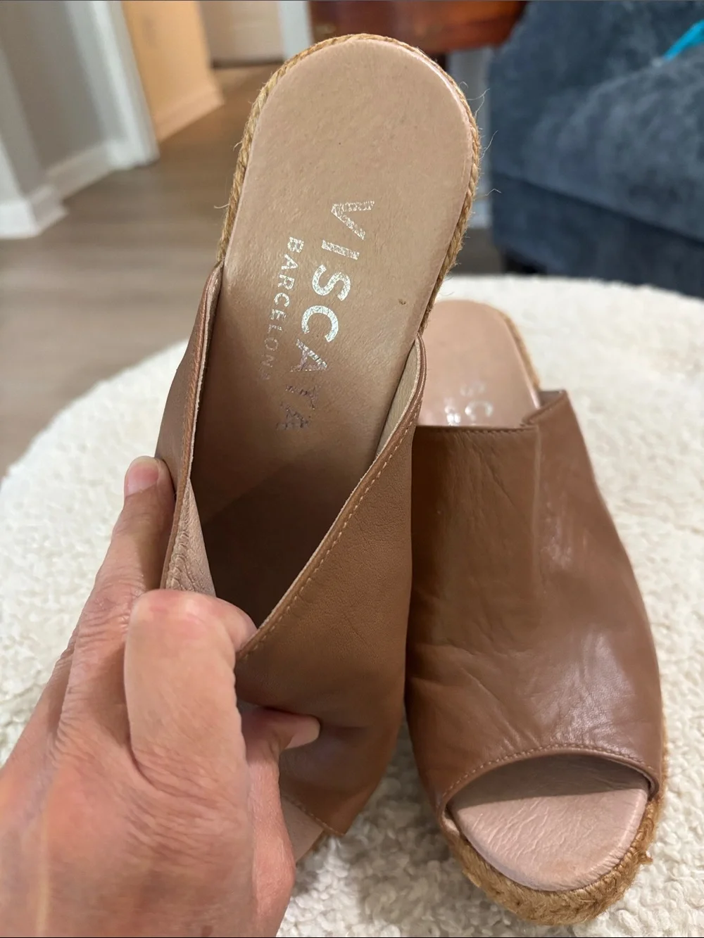 VISCATA BARCELONA ESPADRILLE WEDGES Size 39 made in Spain